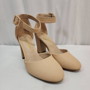 Dream Pairs Size 6.5 Women's Angela Chunky High Heel Round Toe Wedding Dress Pum